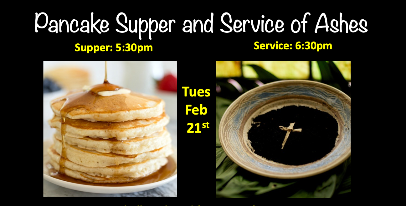 Pancake Supper and Service of Ashes St. Andrew's United Church in